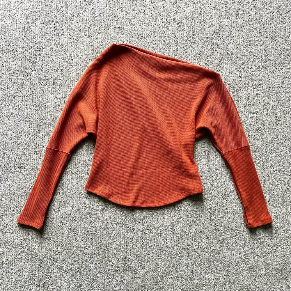 We The Free Rust Off-the-Shoulder Sweater